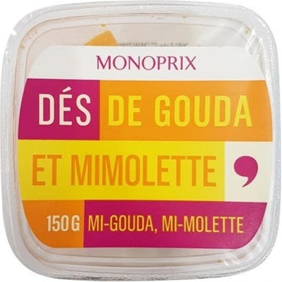 Monoprix Gouda a Mimolette kostky 150 g