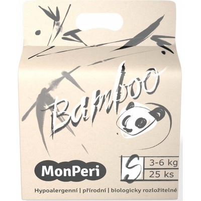 MonPeri Bamboo S 3-6 kg EKO 2 25 ks
