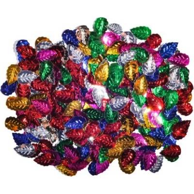 Dekorace listy mix barev, 15x9 mm, 14 g