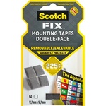3M Самозалепващи се квадратчета, двустранни, подвижни, 12, 7x12, 7 mm, 3M SCOTCH "Removable" 7100263583 (7100263583)