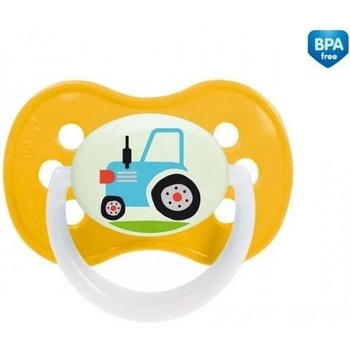 Canpol babies kaučukový třešinka Vehicles žlutá