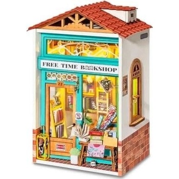 Robotime miniatúra domčeka Kníhkupectvo Free Time