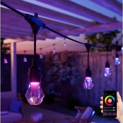 Nanoleaf NF084E00-20SLO LED RGBWIC Разширителен гирлянд 20xLED 15м Wi-Fi IP65 (NL0060)