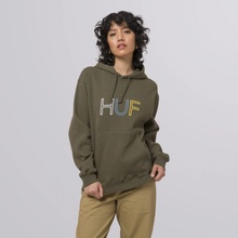 Huf HD LOGO PO HOODIE Olive