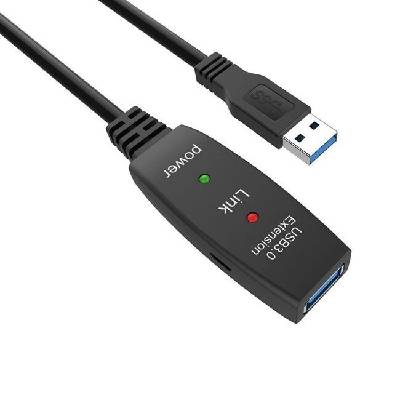 Кабел удължение USB 3.0 AM / AF Active Extension Cable 5M Black - CU827A-5.0m (CU827A-5.0m)