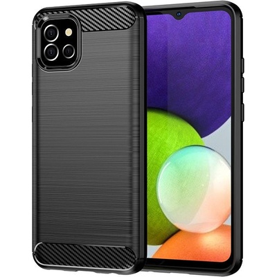 HQWear Carbon Case Гъвкав Кейс за Samsung A03S EU (166.5) black (5907769334641)