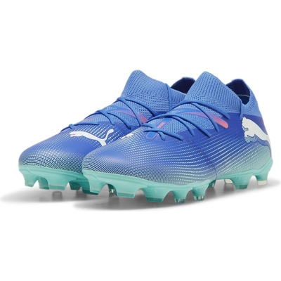 Футболни бутонки Puma Future 7 Match Rush Firm Ground Football Boots - Blue/Wht/Green