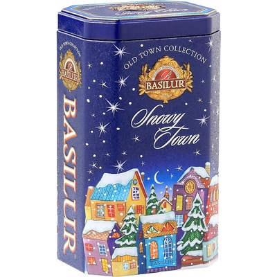 Basilur Old Town Snowy Town Blue plech 75 g