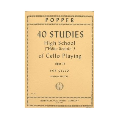 40 ETUEDEN OP. 73 pre violončelo Popper David