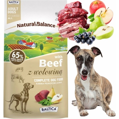 BALTICA Natural & Balance Beef Medium & Large 3 kg