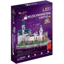 CubicFun 3D puzzle svítící Zámok Neuschwanstein 128 ks