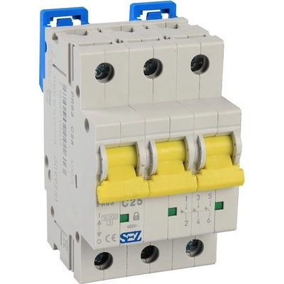 SEZ Krompachy Istič PR63 C 25 A, 10 kA, 400 V, 25 A PR63 C 25A