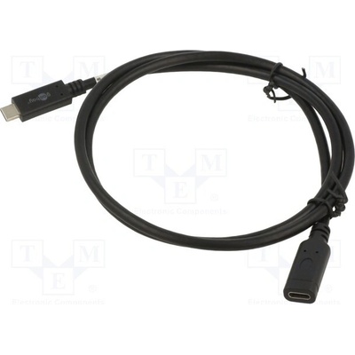 Goobay 61038 USB 3.2, USB C zásuvka,USB C vidlice, 1m,č erný