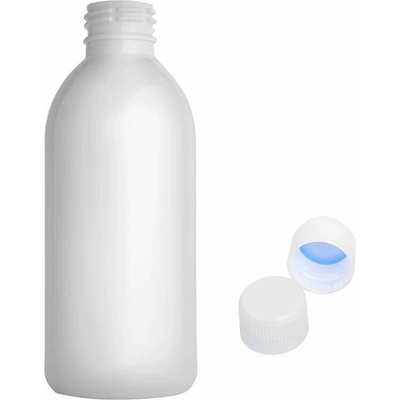 Tera Plastová lahvička bílá s bílým uzávěrem 250 ml