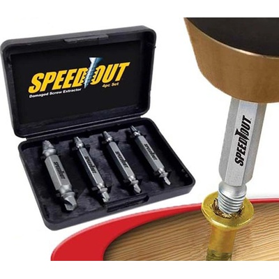 Speed Out - vytahovač stržených šroubů a vrutů - sada 4 velikos