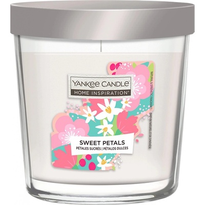 Yankee Candle Vonná svíčka ve skle Home Inspiration Sweet Petals, 200 g
