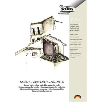 FOLIA Блок за акварел, a4, 150 г, 10 листа, груб, folia 8354 (8354)