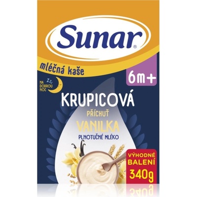 Sunar Ml.krupic.kaše Vanilka na dobrou noc 340 g – Zboží Mobilmania