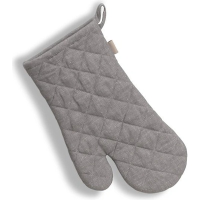 KELA Chňapka rukavice do rúry Puro 55% bavlna/45% ľan šedá 31,0 x 18,0 cm