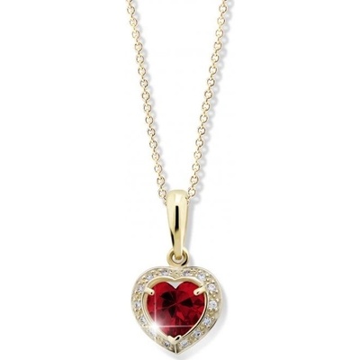 Cutie Jewellery prívesok zo žltého zlata so zirkónmi Z6308 1810 40 40 X 1