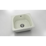 FAT Mивка Classic 207, Polymer marble, 02 Полярен гранит, с включен сифон Мивка за вграждане