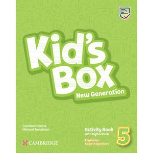 Kid's Box New Generation Level 5 Activity Book with Home Booklet and Digital Pack English for Spanish Speakers | Caroline Nixon, Michael Tomlinson (ISBN: 9788413225210)