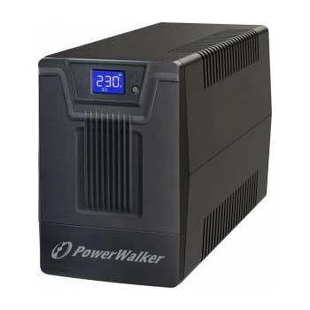 PowerWalker UPS, PowerWalker, 1500VA/900W, Батерия 2x 9Ah/12V, LCD, Черен
