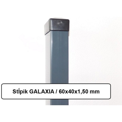 RETIC Plotový stĺpik GALAXIA ZN+PVC 60x40x1,5x2200, antracitový