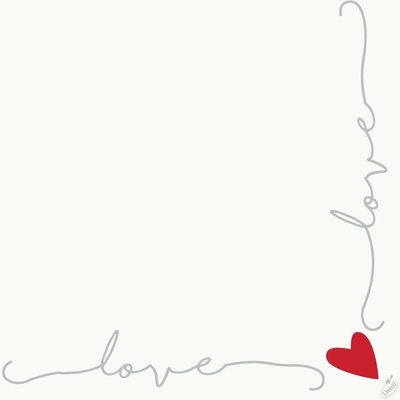 DUNI servítky D-Soft Love 40X40Cm 60ks