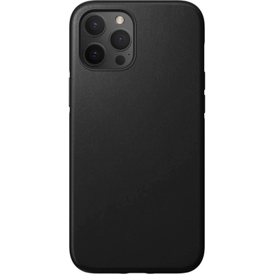 Nomad Leather Rugged Case - кожен (естествена кожа) кейс за iPhone 12 Pro Max (черен)