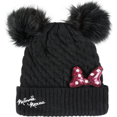 CERDA čepice s bambulemi a flitrovou mašlí Disney Minnie