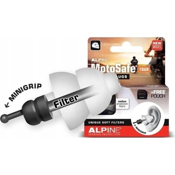 Alpine MotoSafe Tour špunty do uší s filtrem 80 dB