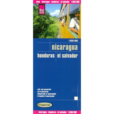 Nikaragua Nicaragua Honduras & El Salvador 1:650t mapa RKH