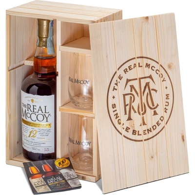 The Real McCoy 100 Proof Limitovaná edice 12y 50% 0,7 l (dárkové balení 2 sklenice)