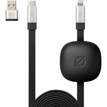 Atom Studios Бързо зареждащ кабел USB - C Autom Studios - 1.8м - черен KP26294 (26294)
