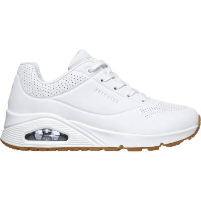 Skechers Дамски маратонки Skechers Wide Fit Uno Stand On Air Womens Trainers - Wht Dbck