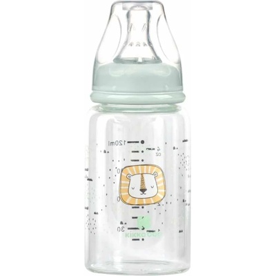 KikkaBoo Бебешко стъклено шише KikkaBoo Savanna - 120 ml, мента (31302020116)