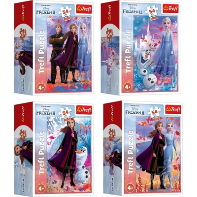 Trefl Мини пъзел Trefl от 54 части - В света на Анна и Елза, асортимент (54173)