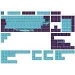 Dark Project Keycaps Night Sky ANSI & ISO Layout (KS-1050)