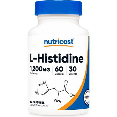 Nutricost L-Histidine, 60 капсули, Nutricost (57604 (758101) NC)