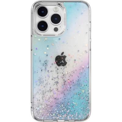 SwitchEasy Starfield Galaxy Case - дизайнерски хибриден удароустойчив кейс за iPhone 14 Pro Max (прозрачен)