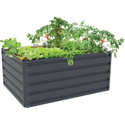 Vyvýšený záhon G21 Daisy 120 x 90 x 52 cm plechový antracitový