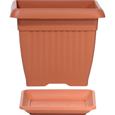 Prosperplast Květináč plast oranžový 45x45x35 cm