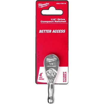 Milwaukee Тресчотка 1/4" компактна 76 mm (4932479646)