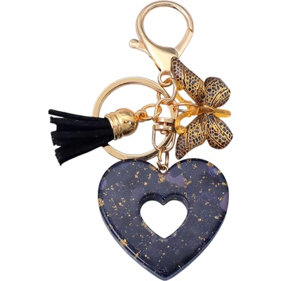 HARAHU Ключодържател Heart - Черна KP37994 (37994)