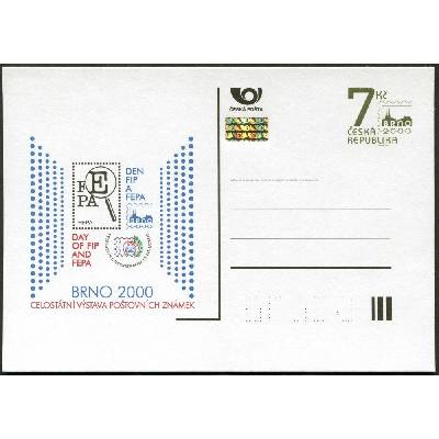 Česká pošta (2000) CDV 55 ** - Celostátní výstava poštovních známek - Brno -Den FIP a FEPA