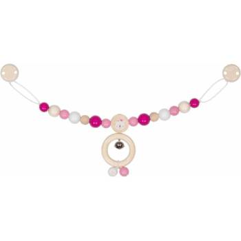 Image 1 of Goki Декорация за количка Goki - С клипсове и полярна мечка в розово (65266)