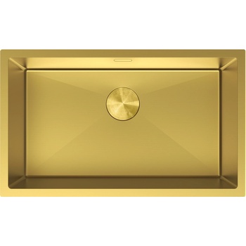 Mexen Trixo стоманена мивка 1-коморна 750 x 440 мм, златист - 6415751000-55 (6415751000-55)