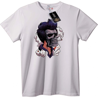 NOONEBRAND Тениска Skull Комарджия - 2XL, Black