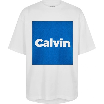 Calvin Klein Jeans Тениска Calvin Klein Jeans Men's Box Graphic T-Shirt - Brilliant White